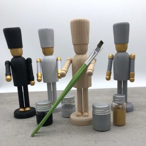 DIY Set Nussknacker. Design-Weihnachtsfigur.