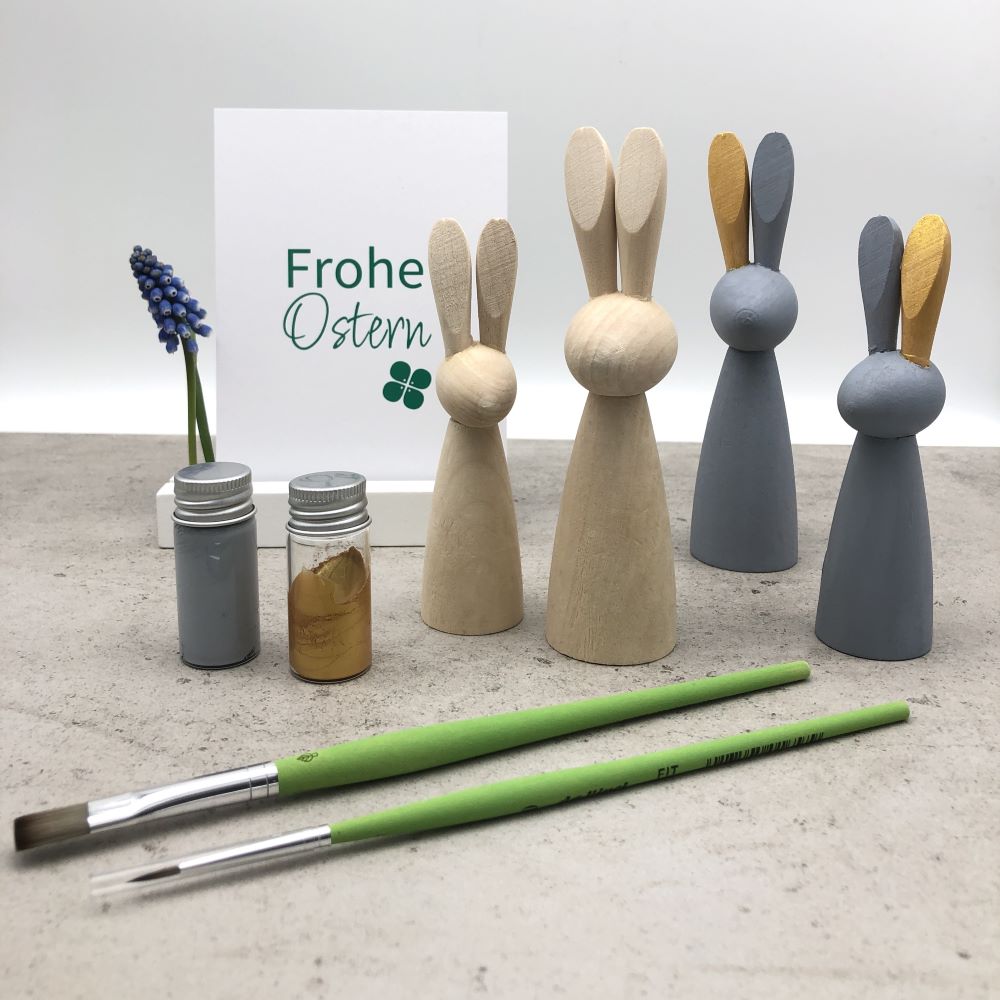 kreaglueck DIY Set Hasen grau