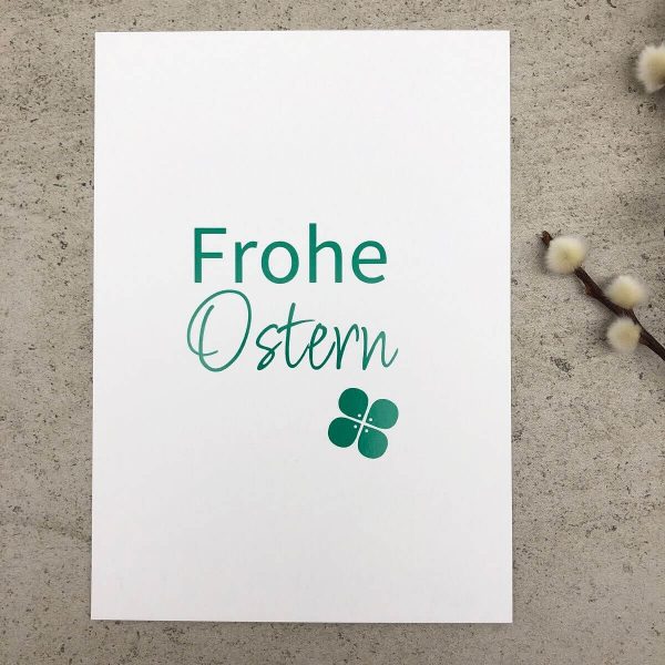 kreaglueck Postkarte Frohe Ostern